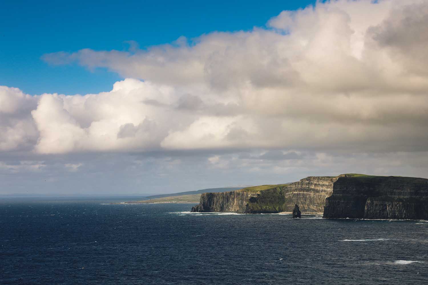 View of the coastline at The Cliff's of Moher, Co. Clare, Ireland