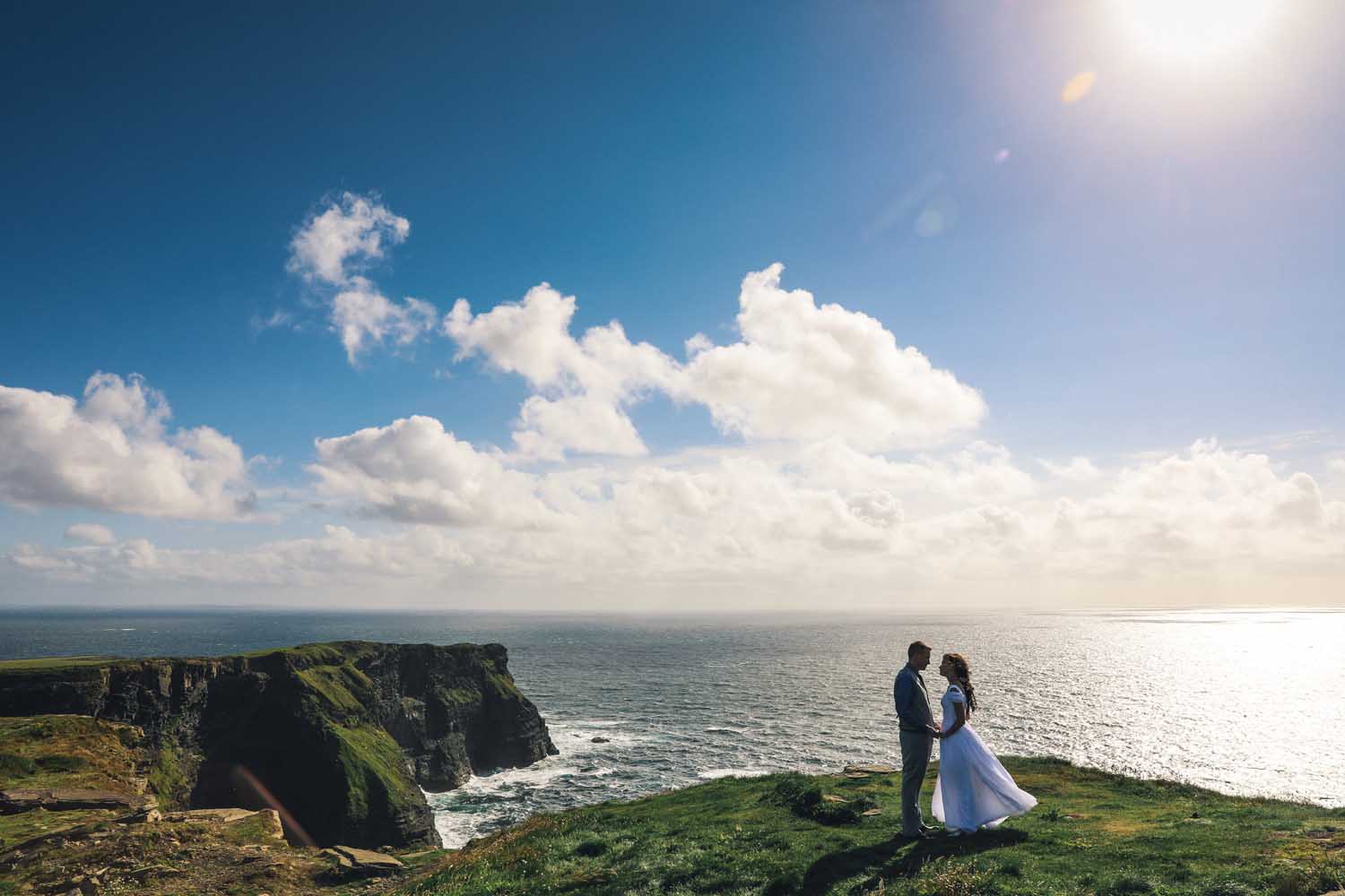 Couple on elopement in the west of Ireland