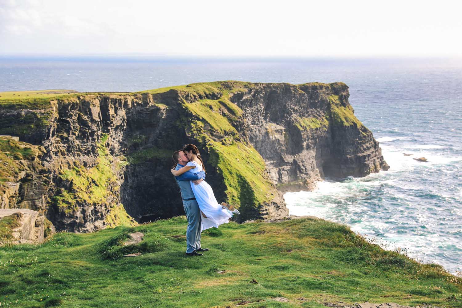 Married couple at Hag's Head, Co. Clare