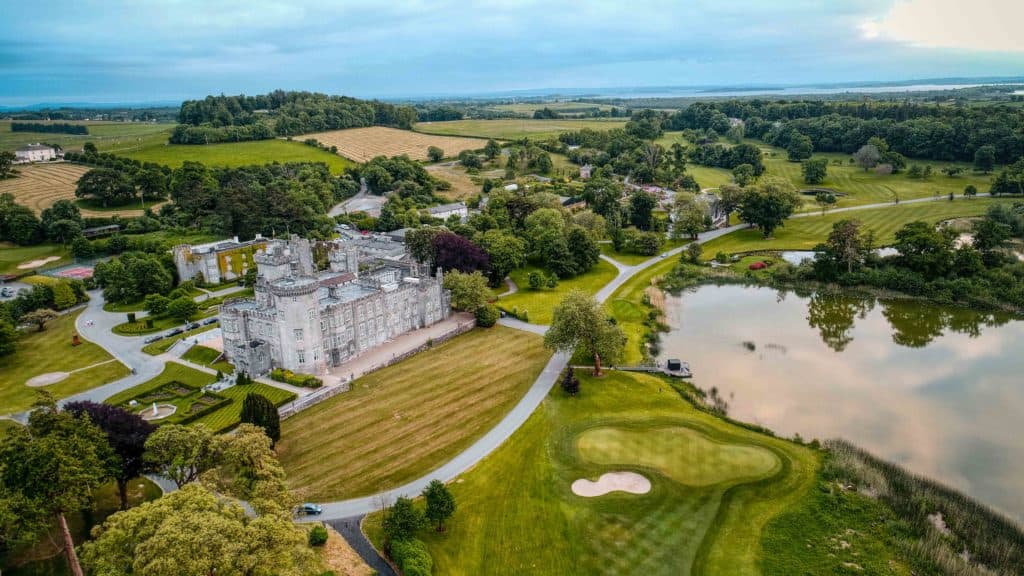 Aerial view of Dromoland Castle