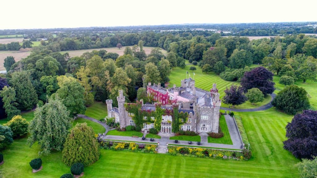 Aerial view of Luttrellstown Castle