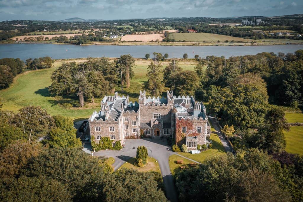 Aerial view of Waterford Castle 