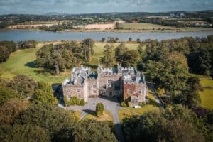 waterford-castle-drone-keith-malone_irish-castles-wedding-venue-ireland